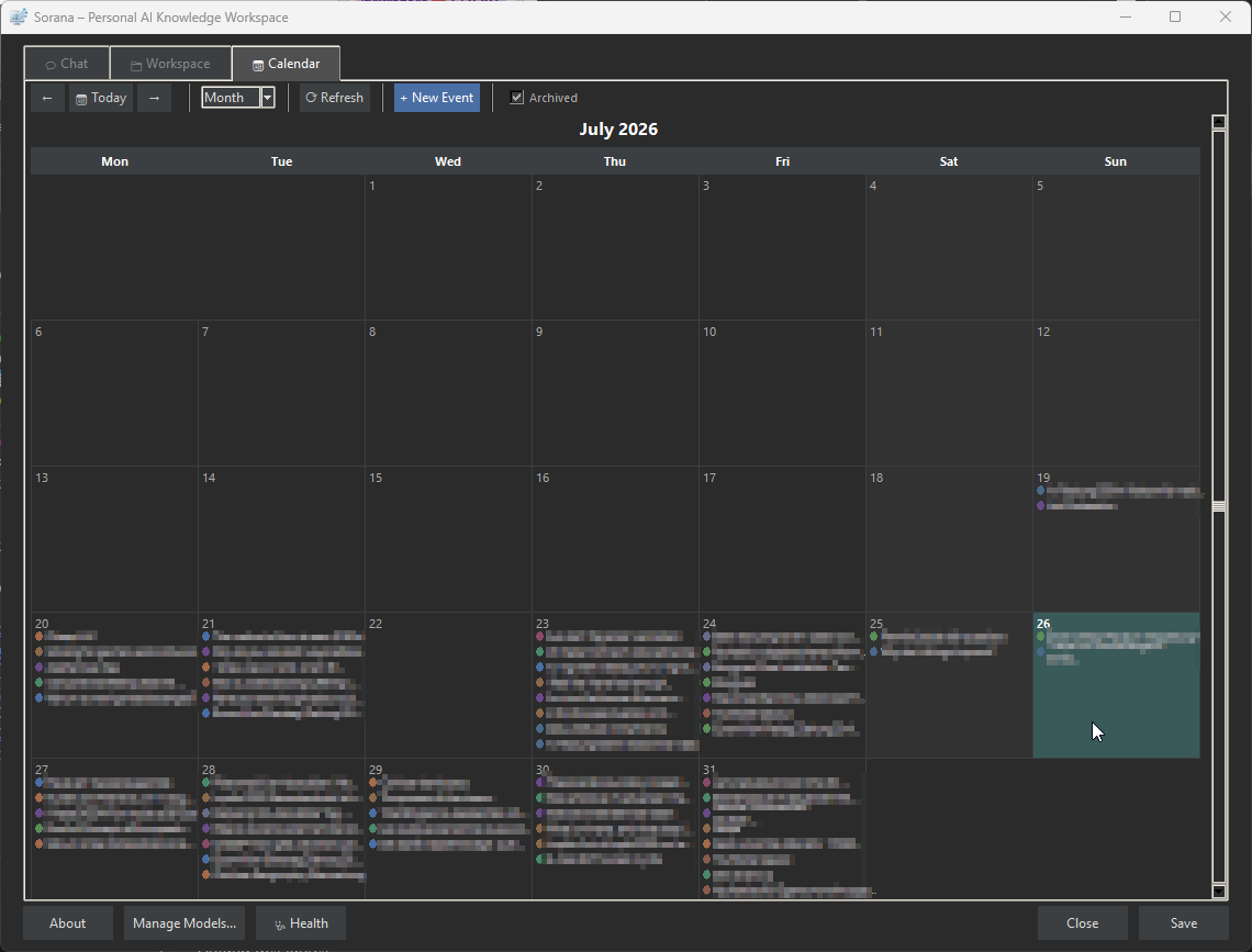 Calendar and scheduling