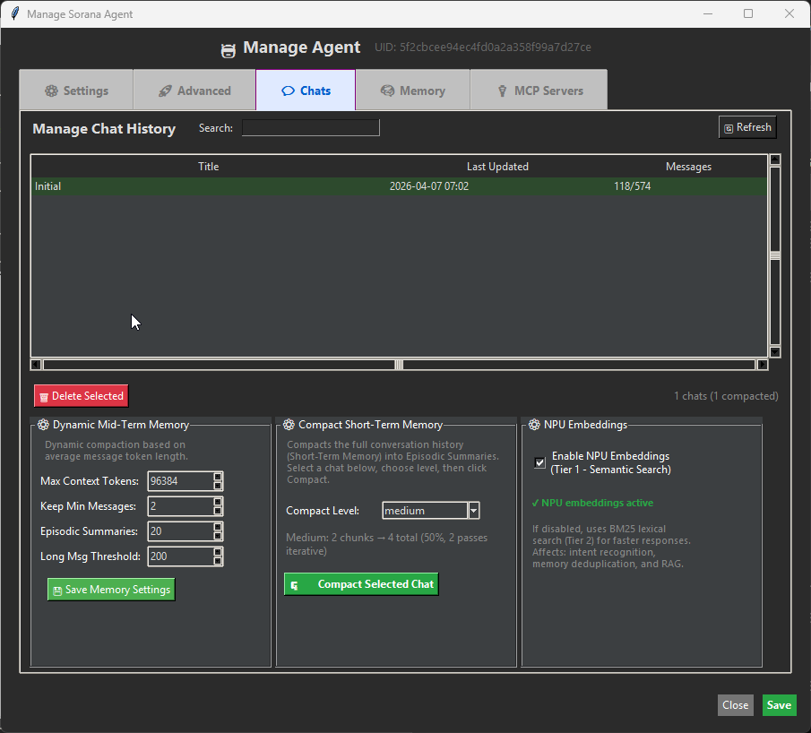Chat Manager Interface