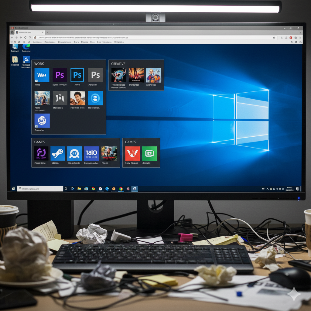 Aicono AI desktop icon organizer