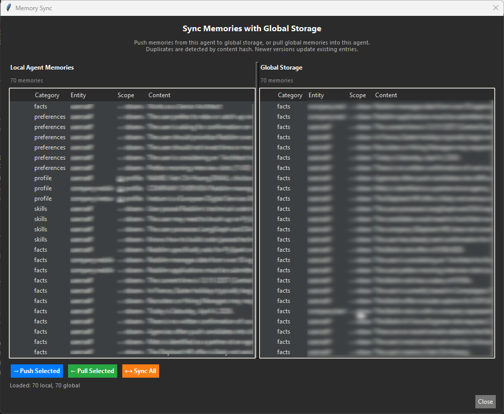 Global Memory Storage Interface
